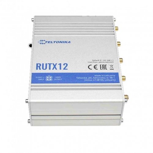 Купити Бездротовий маршрутизатор Teltonika RUTX12 (RUTX12000000) - ціна в Києві, Львові, Вінниці, Хмельницькому, Франківську, Україні | інтернет-магазин TELEMART.UA фото