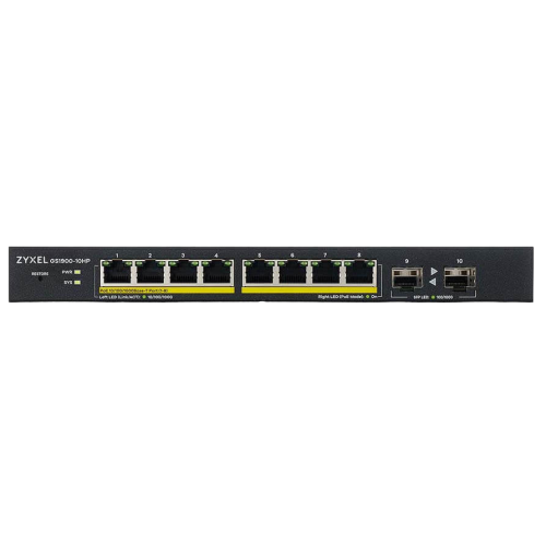 Сетевой коммутатор Zyxel GS1900-10HP (GS1900-10HP-EU0102F) купить в Украине: Киев, Днепр, Харьков, Одесса  | Низкая цена, отзывы, характеристики от TELEMART фото