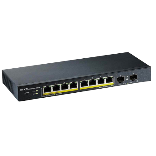 Сетевой коммутатор Zyxel GS1900-10HP (GS1900-10HP-EU0102F) купить в Украине: Киев, Днепр, Харьков, Одесса  | Низкая цена, отзывы, характеристики от TELEMART фото