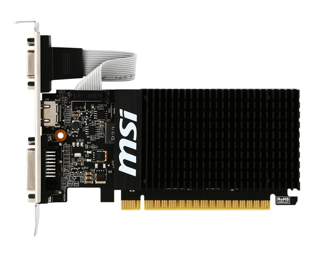 Купить Видеокарта MSI GeForce GT 710 2048MB (GT 710 2GD3H LP) с проверкой  совместимости: обзор, характеристики, цена в Киеве, Днепре, Одессе,  Харькове, Украине | интернет-магазин TELEMART.UA