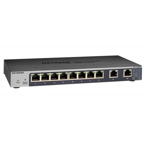 Мережевий комутатор NETGEAR GS110EMX (GS110EMX-100PES) купити в Україні: Київ, Львів, Хмельницький, Тернопіль, Івано-Франківськ | Низька ціна, відгуки, характеристики від TELEMART фото