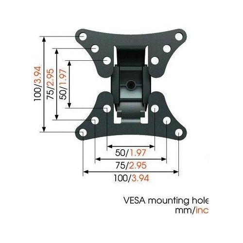 Купити Кронштейн VOGELS WALL 1025 Black - ціна в Києві, Львові, Вінниці, Хмельницькому, Франківську, Україні | інтернет-магазин TELEMART.UA фото