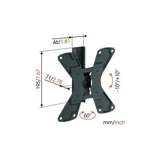 Купити Кронштейн VOGELS WALL 1120 Black - ціна в Києві, Львові, Вінниці, Хмельницькому, Франківську, Україні | інтернет-магазин TELEMART.UA фото