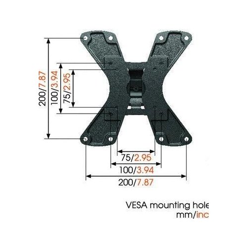 Купити Кронштейн VOGELS WALL 1120 Black - ціна в Києві, Львові, Вінниці, Хмельницькому, Франківську, Україні | інтернет-магазин TELEMART.UA фото