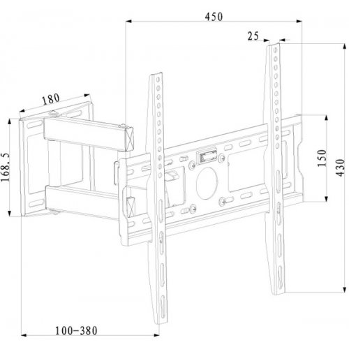 Кронштейн X-DIGITAL STEEL SA325 Black купити в Україні | Telemart фото