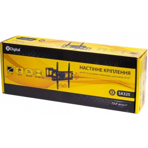 Кронштейн X-DIGITAL STEEL SA325 Black купити в Україні | Telemart фото