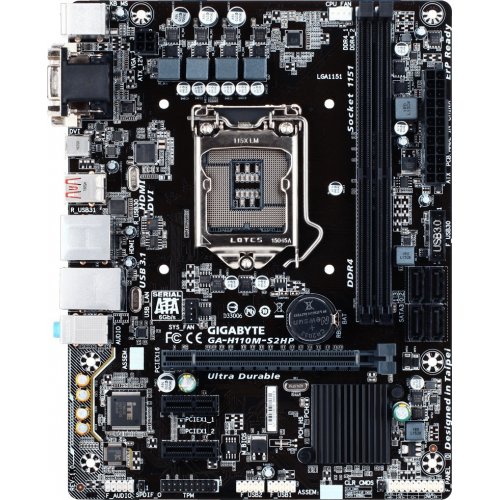 Продать Материнская плата Gigabyte GA-H110M-S2HP (s1151, Intel H110) по Trade-In интернет-магазине Телемарт - Киев, Днепр, Украина фото