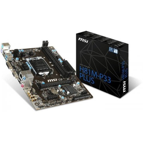 Продать Материнская плата MSI H81M-P33 PLUS (s1150, Intel H81) по Trade-In интернет-магазине Телемарт - Киев, Днепр, Украина фото