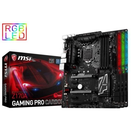 Продати Материнська плата MSI Z170A GAMING PRO CARBON (s1151, Intel Z170) за Trade-In у інтернет-магазині Телемарт - Київ, Дніпро, Україна фото