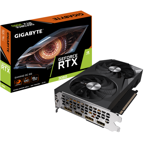 Photo Video Graphic Card Gigabyte GeForce RTX 3060 Gaming OC 8192MB (GV-N3060GAMING OC-8GD)