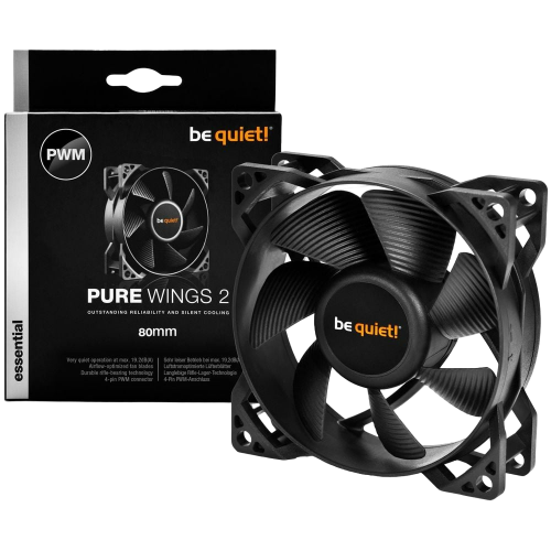 Продать Кулер для корпуса Be Quiet! Pure Wings 2 80 PWM (BL037) по Trade-In интернет-магазине Телемарт - Киев, Днепр, Украина фото