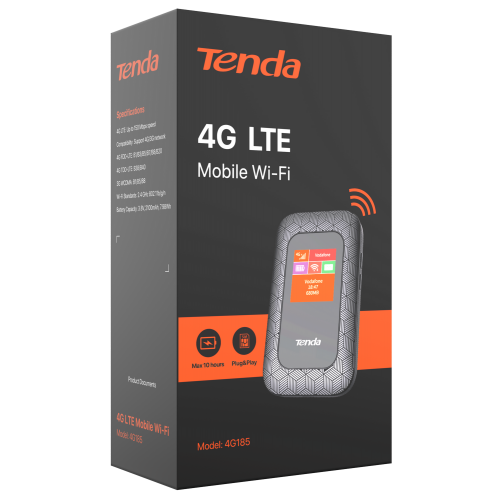 Купить Wi-Fi роутер Tenda 4G185 4G LTE-Advanced Pocket Mobile - цена в Харькове, Киеве, Днепре, Одессе
в интернет-магазине Telemart фото