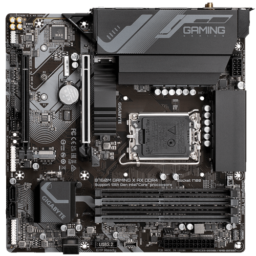 Photo Motherboard Gigabyte B760M GAMING X AX DDR4 (s1700, Intel B760)
