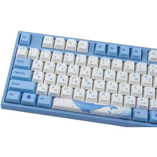 Фото Клавиатура Varmilo VEA108 Sea Melody Cherry Mx Brown (A26A038A2A1A06A033) Grey/Blue