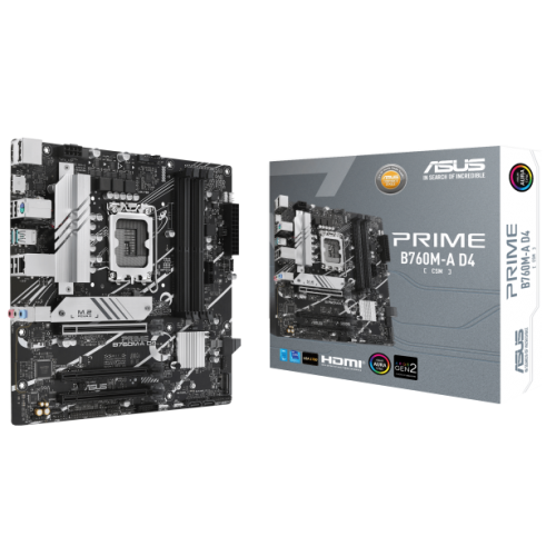 Photo Motherboard Asus PRIME B760M-A D4-CSM (s1700, Intel B760)