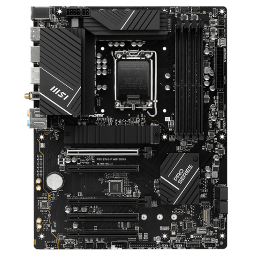 Photo Motherboard MSI PRO B760-P WIFI DDR4 (s1700, Intel B760)