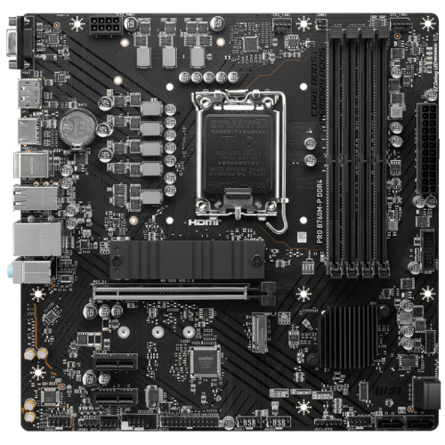 Photo Motherboard MSI PRO B760M-P DDR4 (s1700, Intel B760)