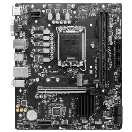 Photo Motherboard MSI PRO B760M-E DDR4 (s1700, Intel B760)