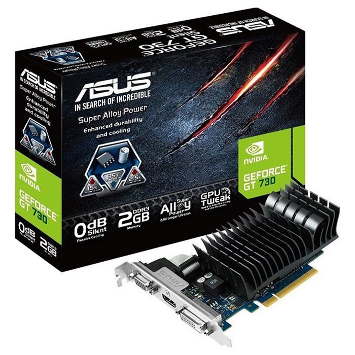 Купить Видеокарта Asus GeForce GT 730 2048MB (GT730-SL-2GD5-BRK) с ...
