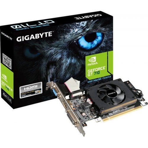 Фото Видеокарта Gigabyte GeForce GT 710 2048MB (GV-N710D3-2GL)