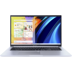 Ноутбук Asus Vivobook 17 M1702QA-AU073 (90NB0YA1-M003B0) Icelight Silver / 17.3″ (1920x1080, IPS) / AMD Ryzen 7 5800H (3.2-4.4ГГц), 8 ядер / AMD Radeon Graphics / 16 ГБ (DDR4) / 512 ГБ (SSD) / Без ОС
