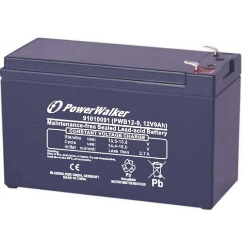 Купити Акумуляторна батарея PowerWalker PWB12-9 12V 9Ah (91010091) - ціна в Києві, Львові, Вінниці, Хмельницькому, Франківську, Україні | інтернет-магазин TELEMART.UA фото