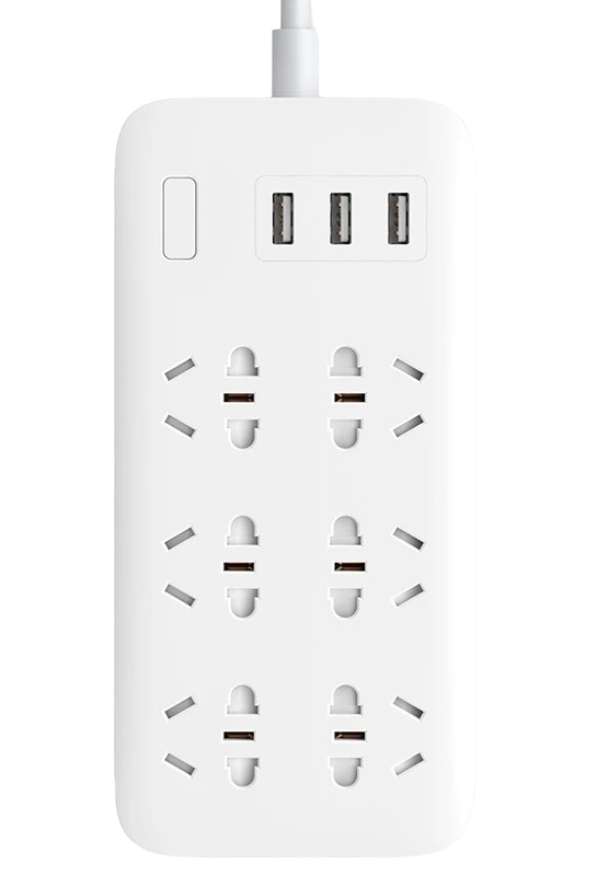 Купить Сетевой фильтр Xiaomi 1.8м 6 розеток + 3 USB (NRB4025CN) - цена ...