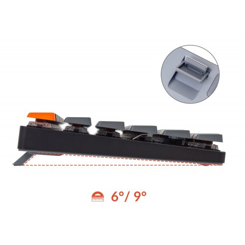 Клавиатура Keychron K1SE 87 Key White Led Gateron Red WL (K1SEG1) Black купить в Украине: Киев, Днепр, Харьков, Одесса  | Низкая цена, отзывы, характеристики от TELEMART фото
