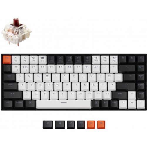 Купить Клавиатура Keychron K2 84 Key RGB Gateron G PRO Brown Hot-Swap WL (K2B3H) Black - цена в Харькове, Киеве, Днепре, Одессе
в интернет-магазине Telemart фото