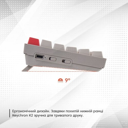 Купить Клавиатура Keychron K2 84 Key Gateron G PRO Brown WL (K2K3) Retro - цена в Харькове, Киеве, Днепре, Одессе
в интернет-магазине Telemart фото