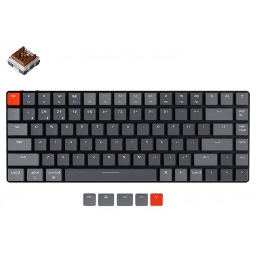 

Keychron K3 84 Key RGB Gateron Brown WL (K3B3) Black