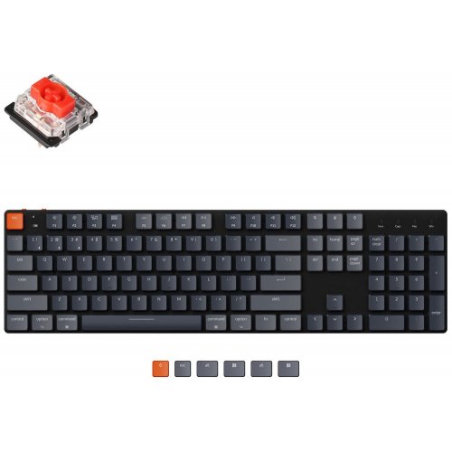 

Keychron K5SE 104 Key White Led Gateron Red WL (K5SEG1) Black