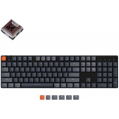 Клавиатура Keychron K5SE 104 Key RGB Optical Brown Hot-Swap WL (K5SEE3) Black
