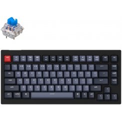 Клавіатура Keychron V1 84 Key QMK RGB Gateron G PRO Blue Hot-Swap (V1B2) Carbon Black