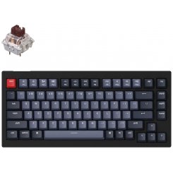 Клавіатура Keychron V1 84 Key QMK RGB Gateron G PRO Brown Hot-Swap (V1B3) Carbon Black