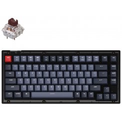 Клавіатура Keychron V1 84 Key QMK RGB Gateron G PRO Brown Hot-Swap (V1A3) Frosted Black