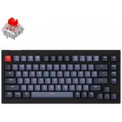 Клавиатура Keychron V1 84 Key QMK RGB Gateron G PRO Red Hot-Swap (V1B1) Carbon Black
