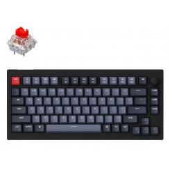 Клавиатура Keychron V1 84 Key QMK RGB Gateron G PRO Red Hot-Swap Knob (V1D1) Carbon Black