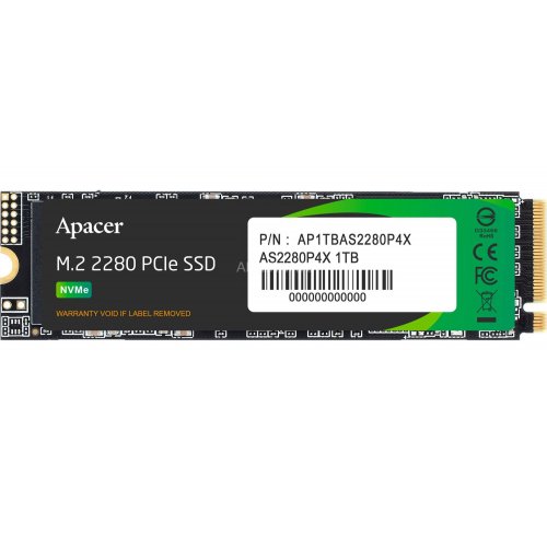 Photo SSD Drive Apacer AS2280P4X 3D NAND 1TB M.2 (2280 PCI-E) NVMe x4 (AP1TBAS2280P4X-1)