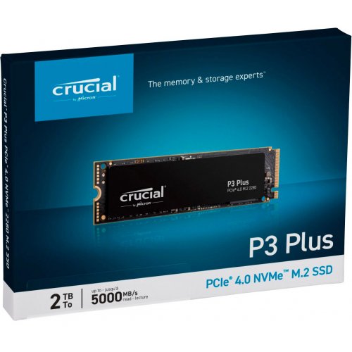 Photo SSD Drive Crucial P3 Plus 3D NAND 2TB M.2 (2280 PCI-E) (CT2000P3PSSD8)