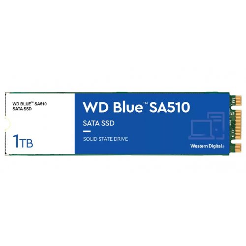 Фото SSD-диск Western Digital Blue SA510 1TB M.2 (2280 SATA) (WDS100T3B0B)