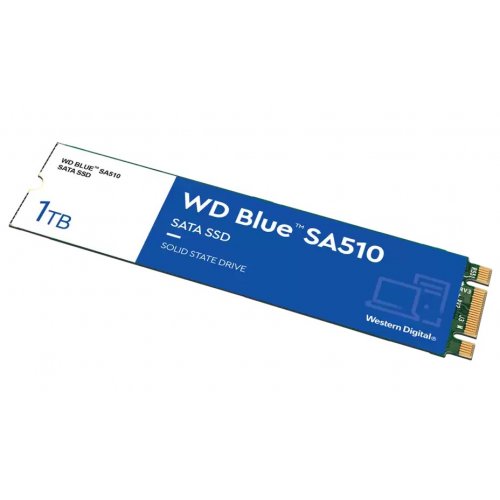 Фото SSD-диск Western Digital Blue SA510 1TB M.2 (2280 SATA) (WDS100T3B0B)