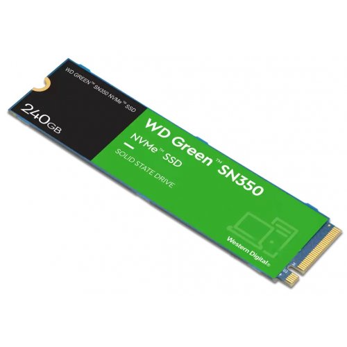 Продати SSD-диск Western Digital Green SN350 240GB M.2 (2280 PCI-E) (WDS240G2G0C) за Trade-In у інтернет-магазині Телемарт - Київ, Дніпро, Україна фото