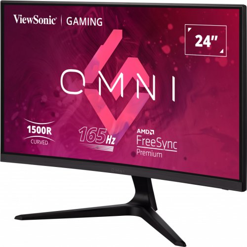 Продати Монітор ViewSonic 23.6" VX2418C Black за Trade-In у інтернет-магазині Телемарт - Київ, Дніпро, Україна фото