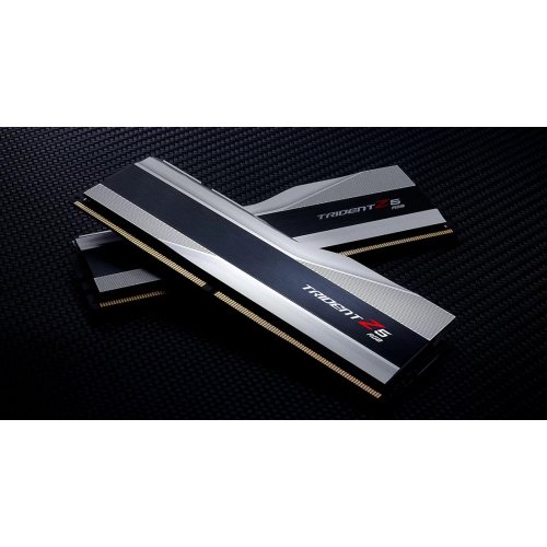 Фото ОЗУ G.Skill DDR5 64GB (2x32GB) 6400Mhz Trident Z5 RGB Silver (F5-6400J3239G32GX2-TZ5RS)