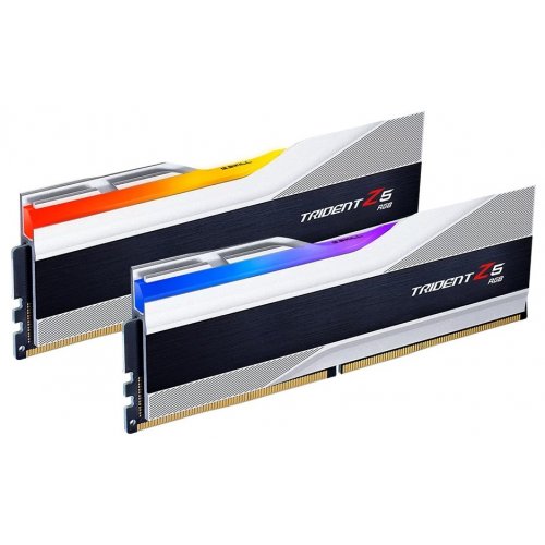 Фото ОЗУ G.Skill DDR5 32GB (2x16GB) 7600Mhz Trident Z5 RGB Silver (F5-7600J3646G16GX2-TZ5RS)