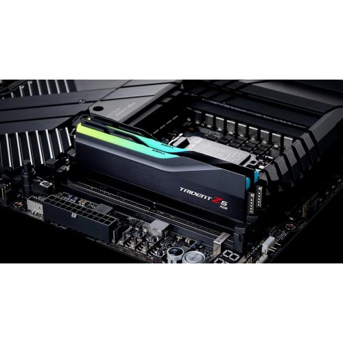Photo RAM G.Skill DDR5 32GB (2x16GB) 6000Mhz Trident Z5 RGB Black (F5-6000J3238F16GX2-TZ5RK)