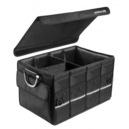 Купити Автомобільна сумка-органайзер для машин Ugreen LP256 Car Trunk Organizer 55L Oxford+Aluminium Alloy (80710) Black - ціна в Києві, Львові, Вінниці, Хмельницькому, Франківську, Україні | інтернет-магазин TELEMART.UA фото