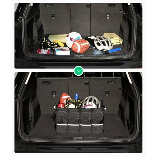 Купити Автомобільна сумка-органайзер для машин Ugreen LP256 Car Trunk Organizer 55L Oxford+Aluminium Alloy (80710) Black - ціна в Києві, Львові, Вінниці, Хмельницькому, Франківську, Україні | інтернет-магазин TELEMART.UA фото