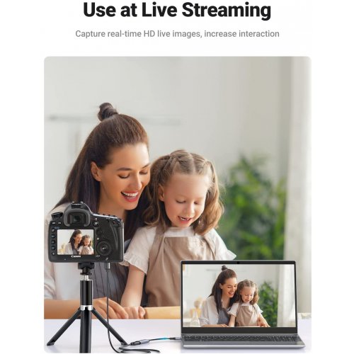 Купить Кабель Ugreen CM489 Video Capture Card Single HDMI Input (40189) - цена в Харькове, Киеве, Днепре, Одессе
в интернет-магазине Telemart фото